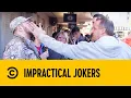 Joe Slaps Sal While He Pretends To Sleep Impractical Jokers