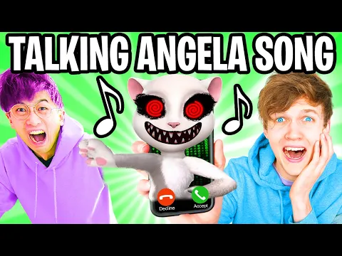 Download MP3 THE CREEPY TALKING ANGELA SONG! (LankyBox AUTOTUNE REMIX!)