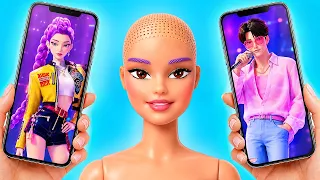 I Turned Barbie Dolls Into Rumi & Jinu’s Wedding Looks!