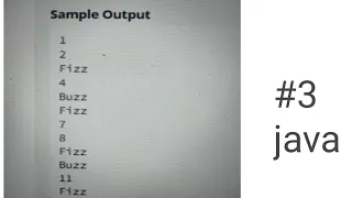 java fizzbuzz problem hacker rank