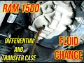 Ram 1500 2009-2018 Rear and Front Differential and Transfer Case Fluid Change Do It Yourself
