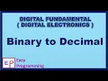Binary number convert to Decimal number in Hindi B E B Tech Diploma