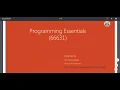 Programming Essential 66631 ---Chapter--06