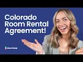 Colorado Room Rental Agreement Free Template