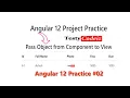 Angular 12 Project Practice from scratch Pass Object from Component to View in Angular TestyCodeiz