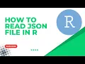R Tutorial Part 12 How to convert JSON file in R