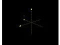 Single point in 3d space