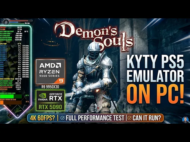 Demon’s Souls Remake PS5 on PC at 4K 60FPS! | Kyty Emulator + RTX 5090 & 9950X3D