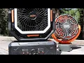 Download Lagu 138 Hour Runtime! OGERY Oscillating Camping Fan with Light! 20K mAh USB Charger! Timer \u0026 Remote!