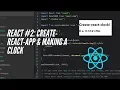 React Tutorial create-react-app making a clock