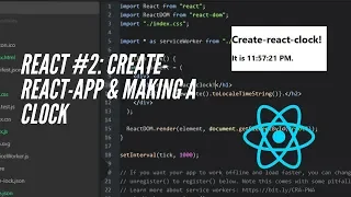 React Tutorial create-react-app making a clock
