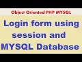 PHP MYSQLi TUTORIAL 31 Login and Logout using MYSQL database in PHP
