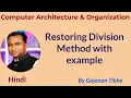 Restoring Division Method with Example