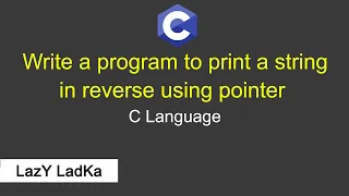Write a program to print Reverse String using pointer