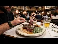 Insane NYC T-Bone Steak Cold Blonde Beer