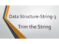 String Problems-3 Trim the String Java Implementation