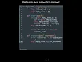 Restaurant seat reservation manager in Python Python Examples Python Coding Tutorial Interview