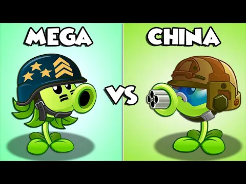 Download MP3 Plants vs Zombies 2 MEGA GATLING PEA vs CHINA GATLING PEA