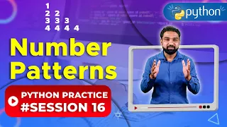 Number Pattern Programs in Python Python Practice 16 Newtum Solutions