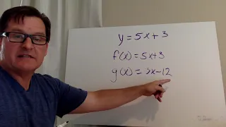 Functions 1 - Equation to Function Notation