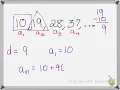 Explicit Formula for Arithmetic Sequence
