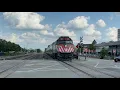 UP-NW Metra express train gives a mars light and a couple honks