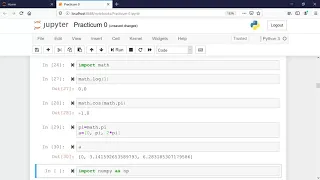 Math 414 - Python a short introduction and overview with Jupyter Notebook