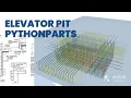 Elevator Pit PythonParts Reinforcement in Allplan Developed by ALLTO
