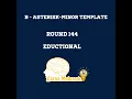 B - Asterisk-Minor Template codeforces Solution Educational Round