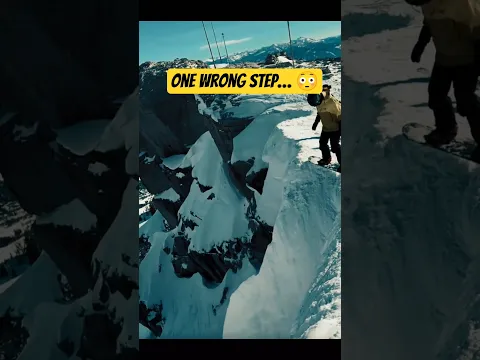 Standing On The Edge Of The World 🏔️. #shorts#youtubeshorts#mountains#snow#adventure#extreme