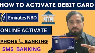 How to activate your NBD debit or credit card through text or phone banking online 2023 in uae
