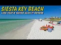 Walking in Siesta Key Full Tour from Village to Beach 4K