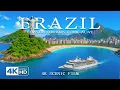 [4K] Brazil 2025 – Tropical Beaches \u0026 Iconic Aerial Landscapes with Deep House Chill | Azure Escape