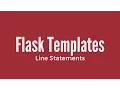 How to Use Jinja Line Statements in Flask