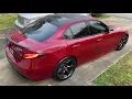 Alfa Romeo Giulia Madness Monza exhaust cold start