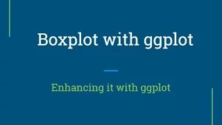 R Tutorial Creating boxplot and enhance it with ggplot R Programming