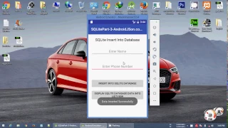 SQLite Insert Update Delete Tutorial Android