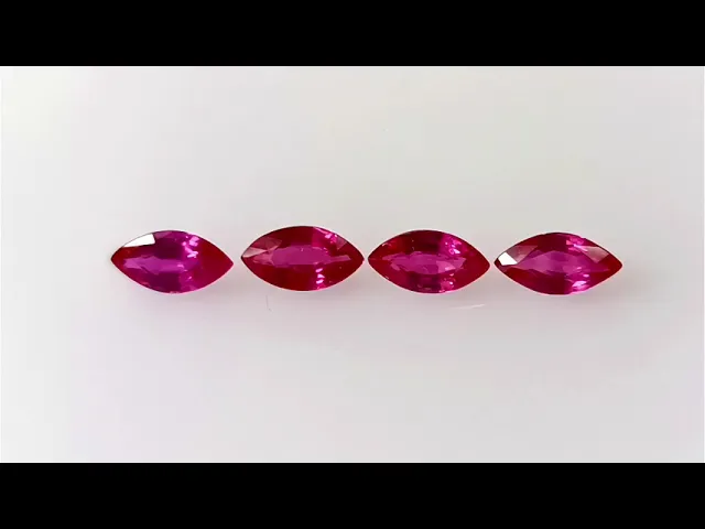 Marquise Pastel Red Ruby