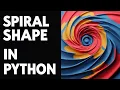 I Created a HYPNOTIC Spiral using Python Python Turtle Graphics Python Turtle Tutorial