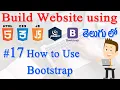 How to Build Website using Html CSS JS jQuery Bootstrap - More Info about Bootstrap