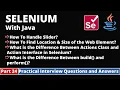Part24-Selenium with Java Tutorial Practical Interview Questions and Answers