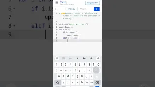 Python Program to Calculate the Number of Upper Case Letters and Lower Case Letters in a String