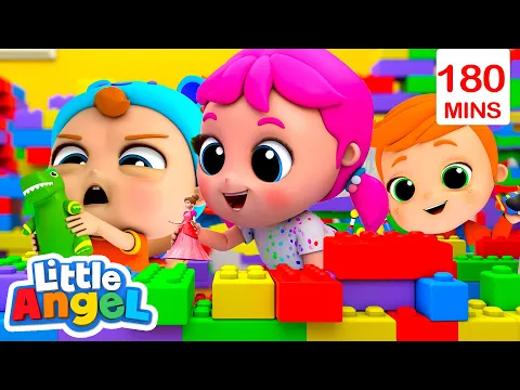 Download MP3 How to have Fun with Toys | 3 Hours of Healthy Habits Little Angel Nursery Rhymes for the family