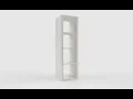 IKEA KALLAX Shelf Unit 1x4 White 3D Model