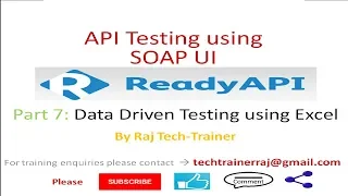 SoapUI Ready API Tutorial Part7 Data Driven Testing API Testing Test API
