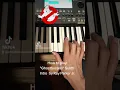 How to play Ghostbusters Synth Intro Composed by Ray Parker Jr