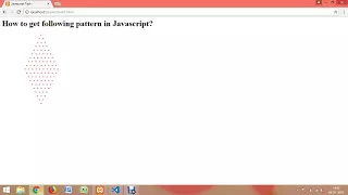JavaScript pyramid pattern program task 3