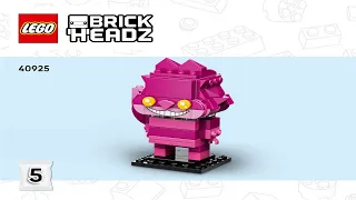 💥 LEGO instructions 💥 BrickHeadz 💥 40925 💥 Alice in Wonderland 💥 Cheshire Cat 💥