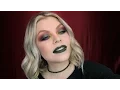 Red and Green Grunge Makeup Christmas Colors Inspired Look
