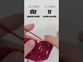 How to Double Treble Crochet US Treble dtr tr